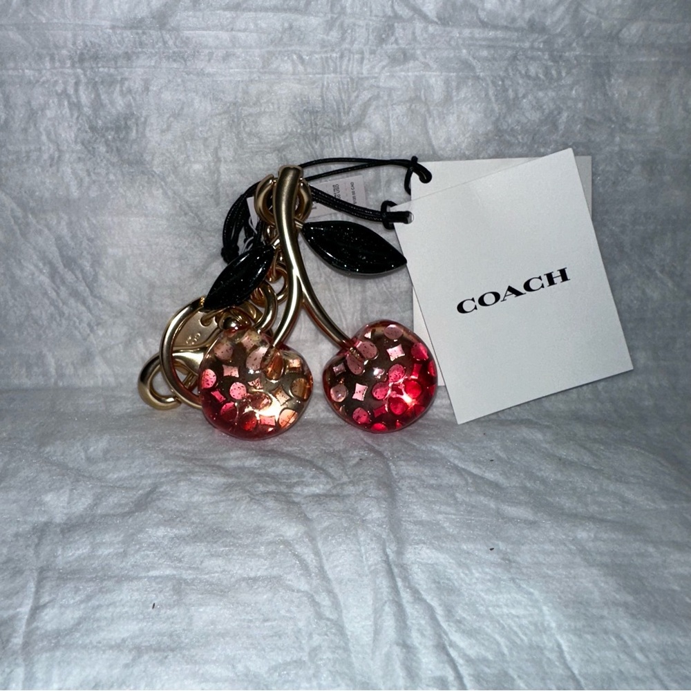Coach Cherries Keychain